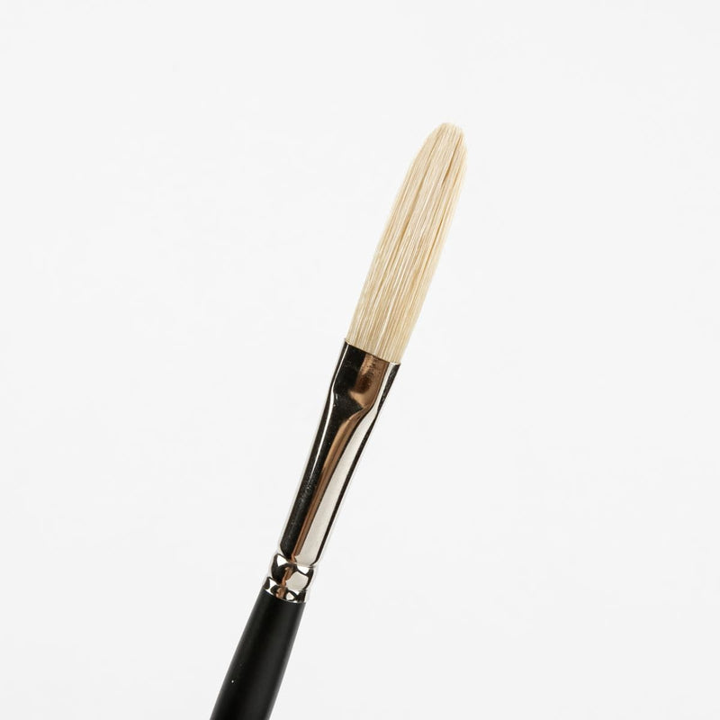 White Smoke Art Spectrum Brush Series 1100 Interlocked Hog Bristle - Long Filbert Size - 4 Paint Brushes