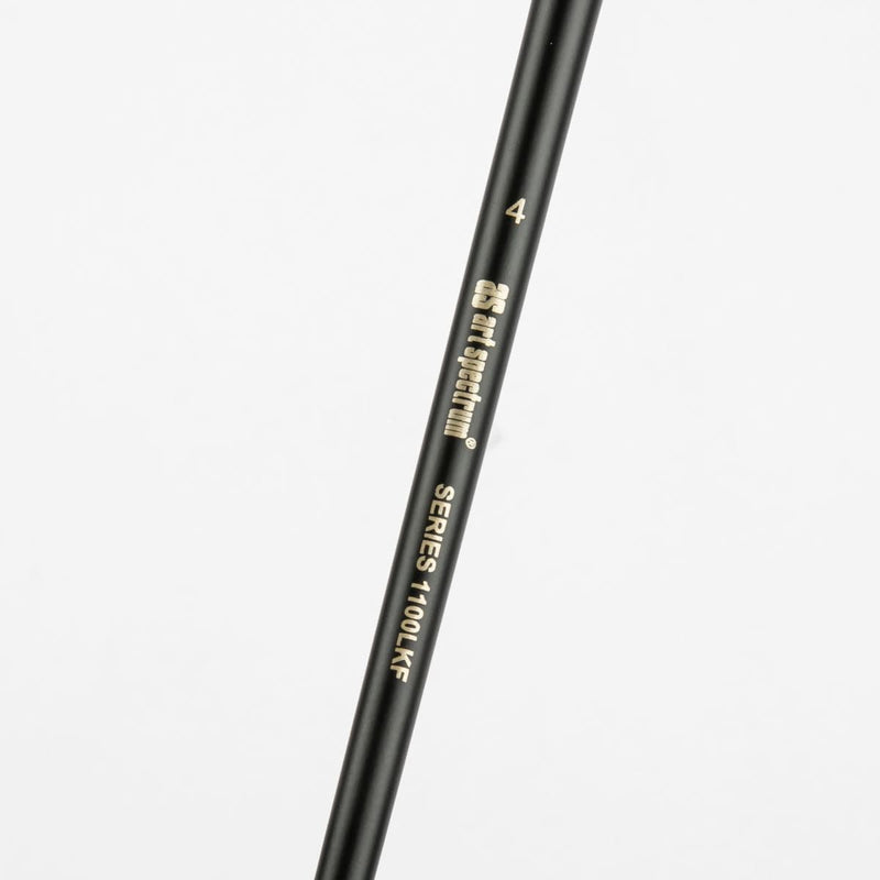 White Smoke Art Spectrum Brush Series 1100 Interlocked Hog Bristle - Long Filbert Size - 4 Paint Brushes