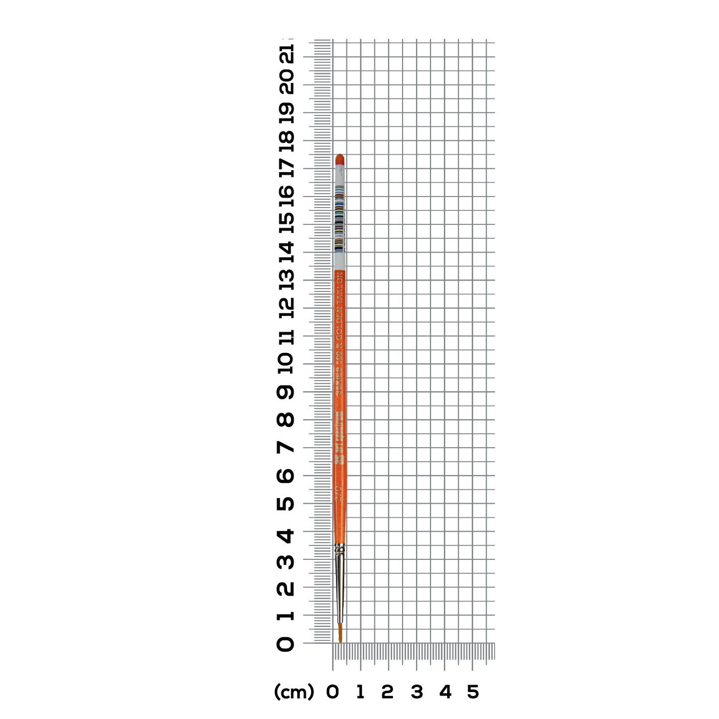 Dark Gray Art Spectrum Brush Series 500 Imitation Golden Sable - Round Size - 00 Paint Brushes