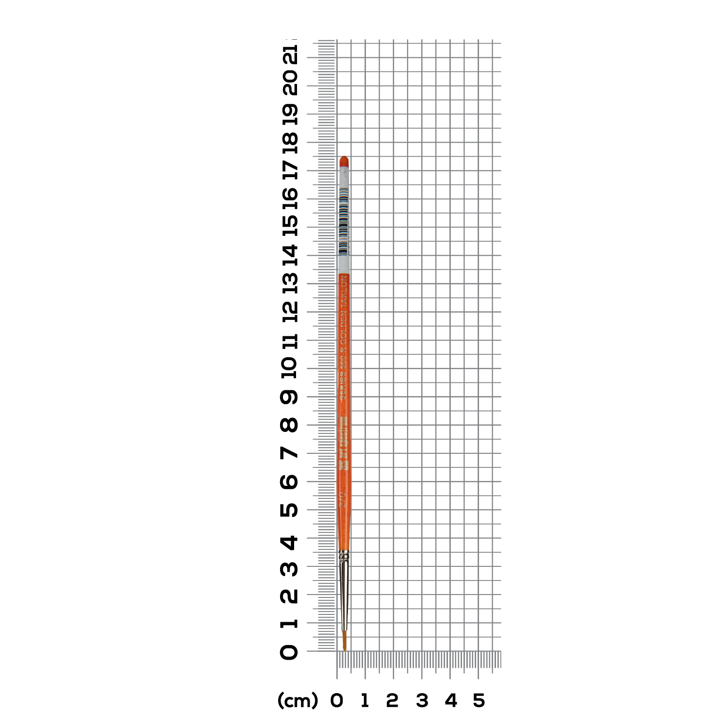 Dark Gray Art Spectrum Brush Series 500 Imitation Golden Sable - Round Size - 00 Paint Brushes