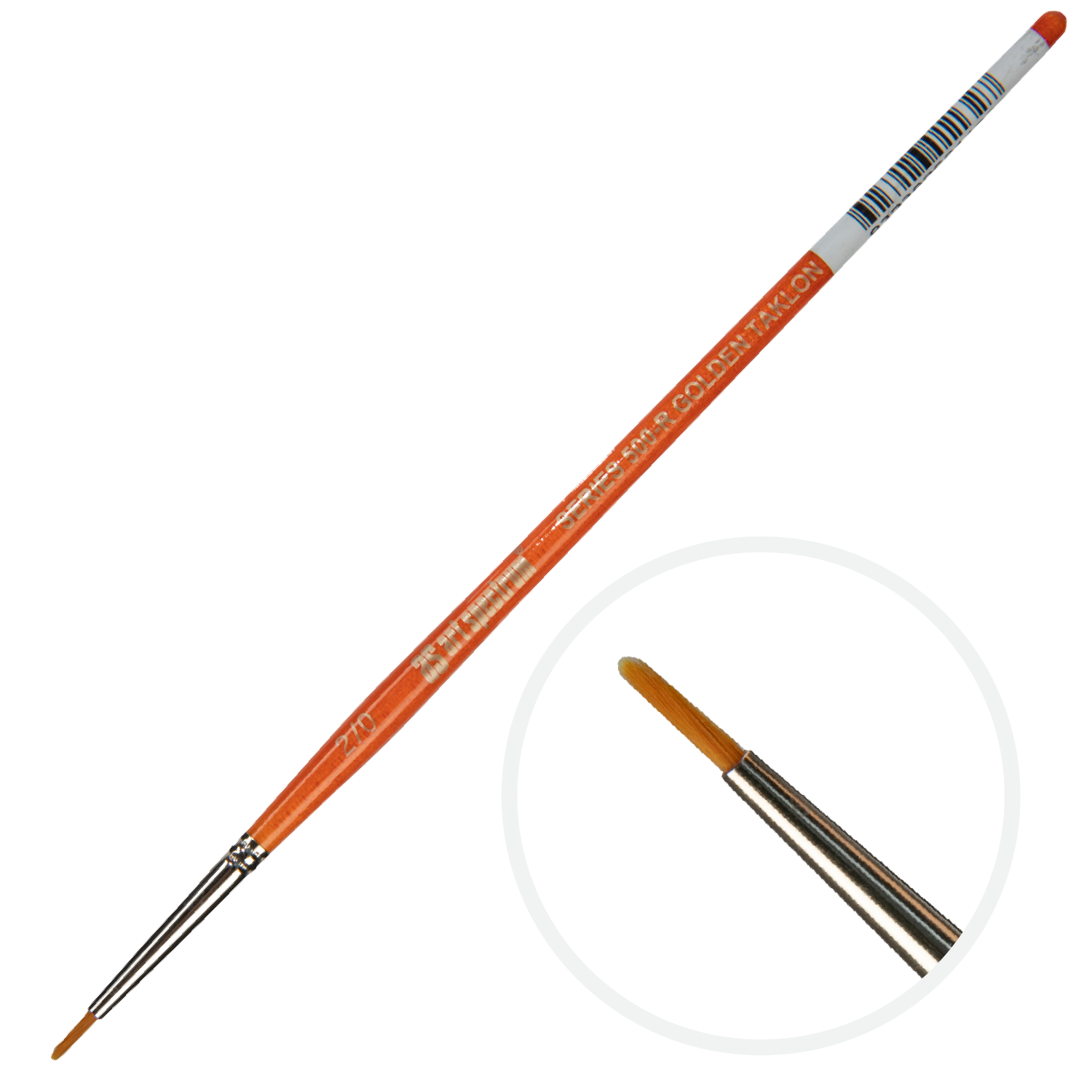 Chocolate Art Spectrum Brush Series 500 Imitation Golden Sable - Round Size - 00 Paint Brushes
