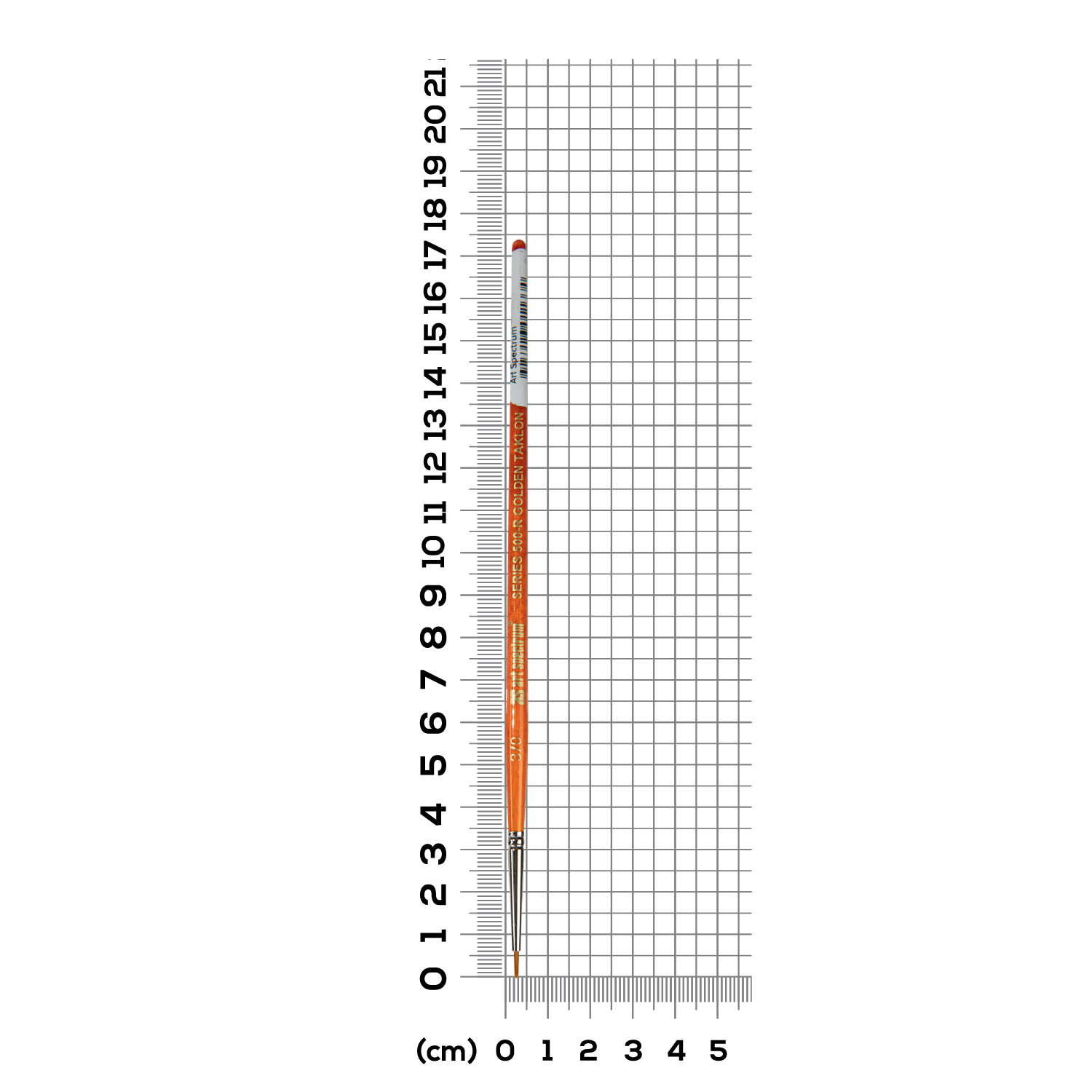 Dark Gray Art Spectrum Brush Series 500 Imitation Golden Sable - Round Size - 000 Paint Brushes
