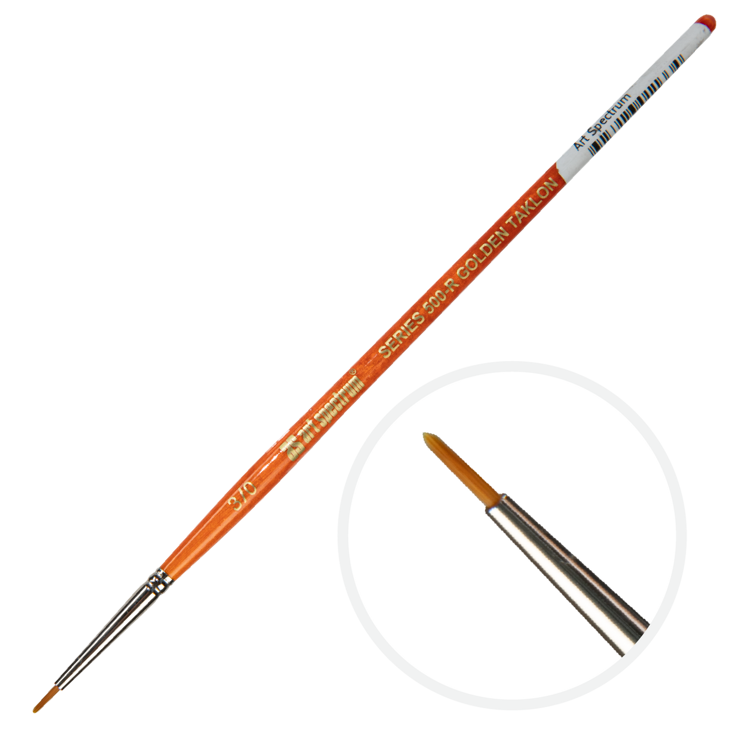 Antique White Art Spectrum Brush Series 500 Imitation Golden Sable - Round Size - 000 Paint Brushes