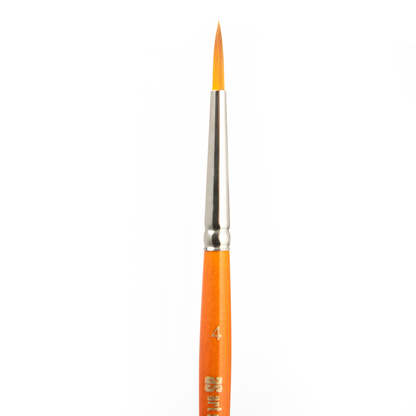 Coral Art Spectrum Brush Series 500 Imitation Golden Sable - Round Size - 4 Paint Brushes