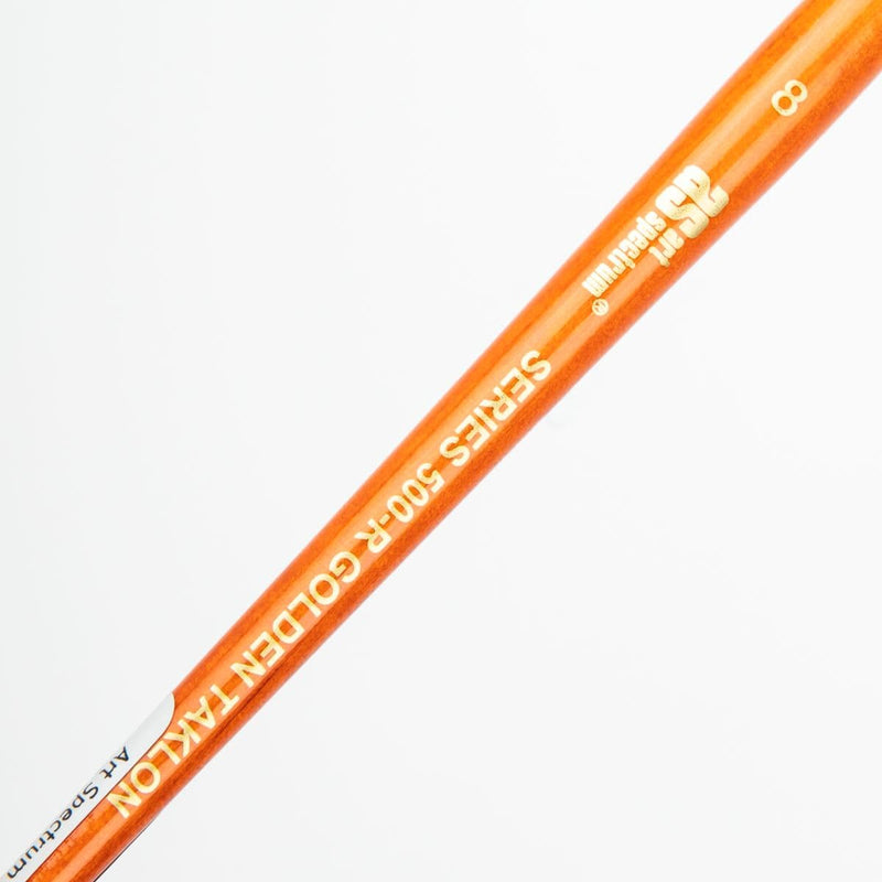 White Smoke Art Spectrum Brush Series 500 Imitation Golden Sable - Round Size - 8 Paint Brushes