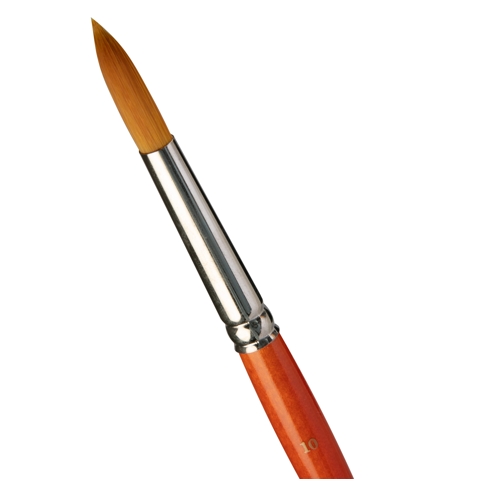Sienna Art Spectrum Brush Series 500 Imitation Golden Sable - Round Size - 10 Paint Brushes