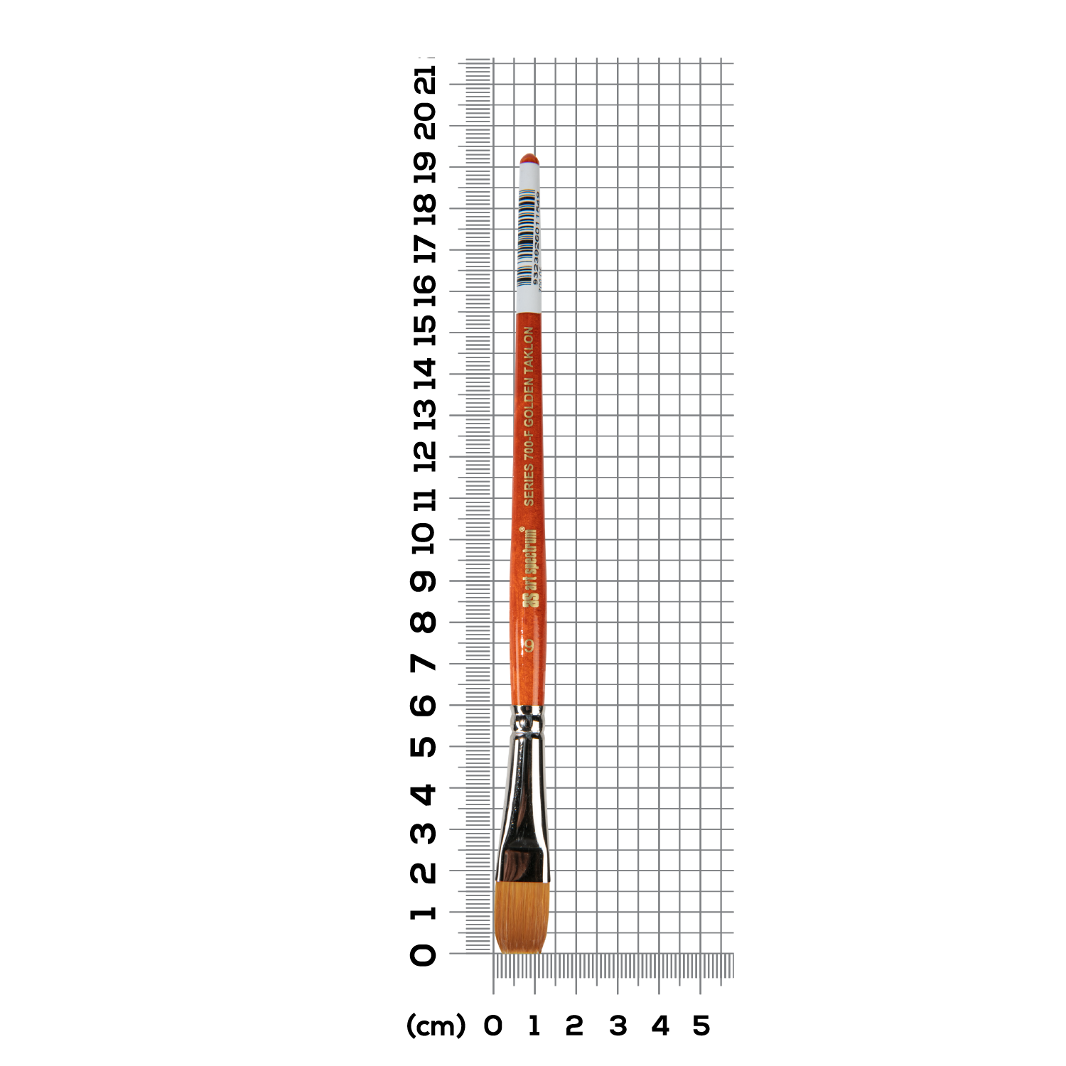 Light Slate Gray Art Spectrum Brush Series 700 Imitation Golden Sable - Flat Size - 6 Paint Brushes