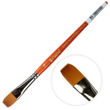Sienna Art Spectrum Brush Series 700 Imitation Golden Sable - Flat Size - 6 Paint Brushes