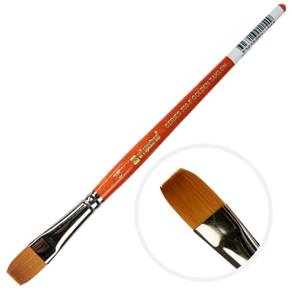 Sienna Art Spectrum Brush Series 700 Imitation Golden Sable - Flat Size - 6 Paint Brushes