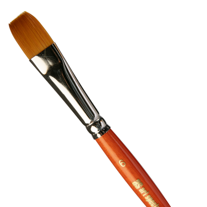 Sienna Art Spectrum Brush Series 700 Imitation Golden Sable - Flat Size - 6 Paint Brushes