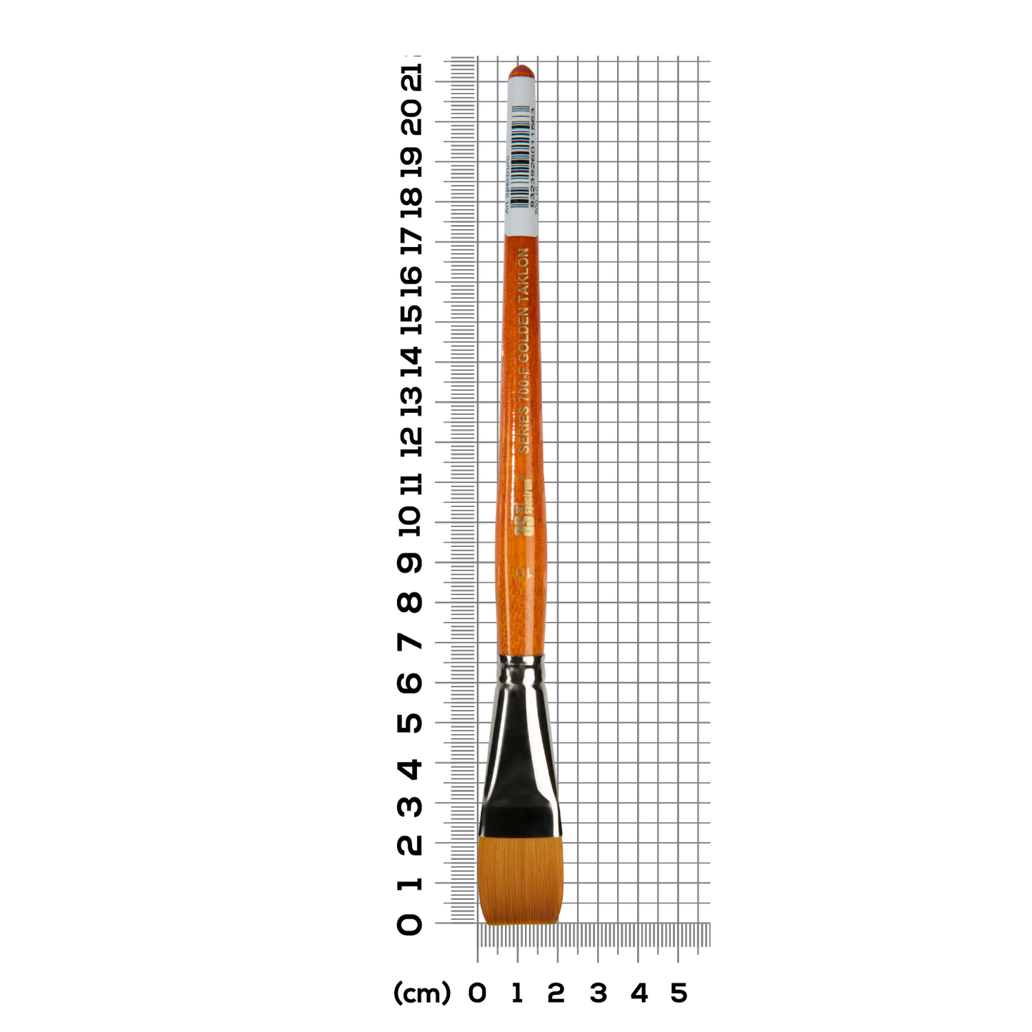 Light Slate Gray Art Spectrum Brush Series 700 Imitation Golden Sable - Flat Size - 10 Paint Brushes
