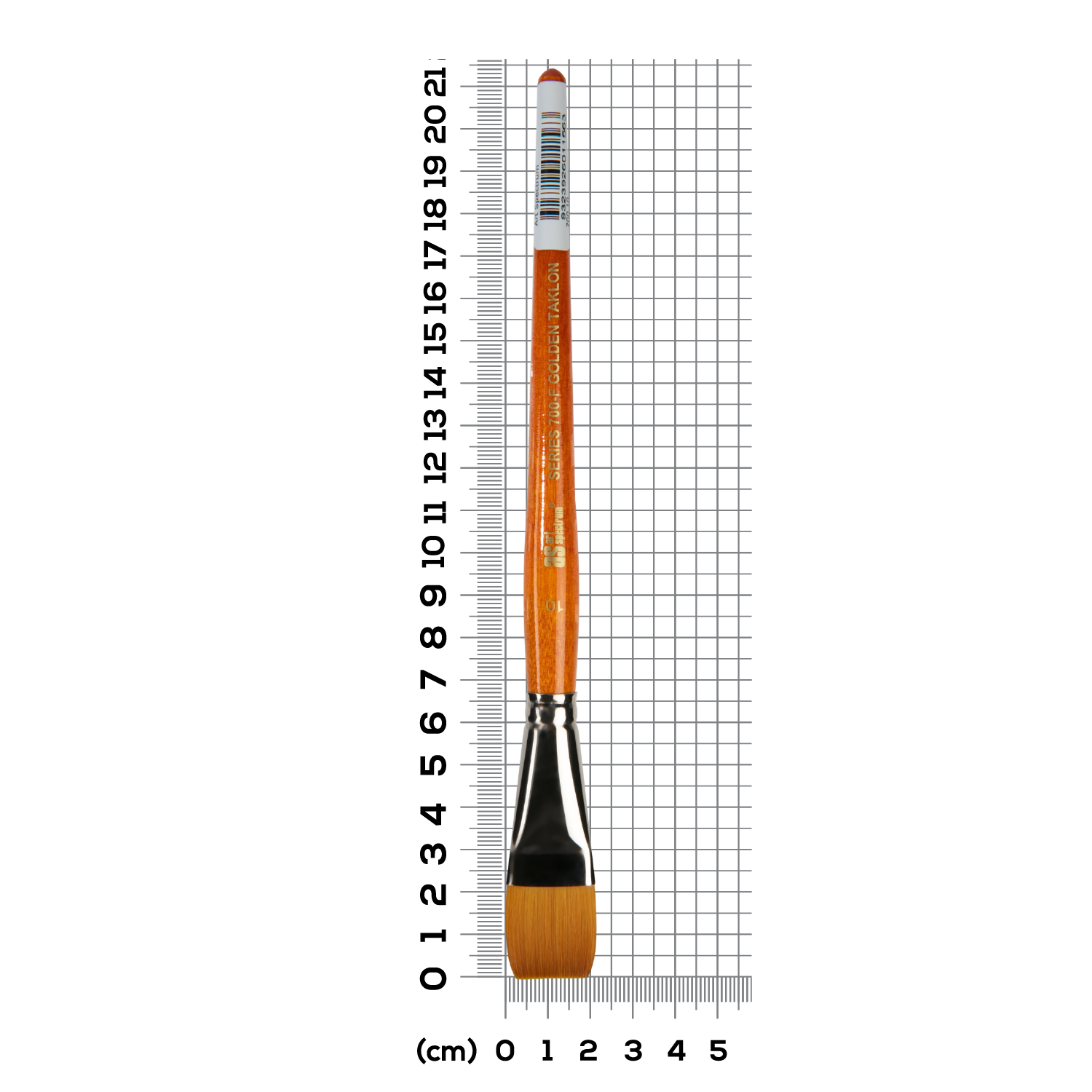 Light Slate Gray Art Spectrum Brush Series 700 Imitation Golden Sable - Flat Size - 10 Paint Brushes
