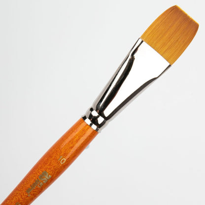 Lavender Art Spectrum Brush Series 700 Imitation Golden Sable - Flat Size - 10 Paint Brushes