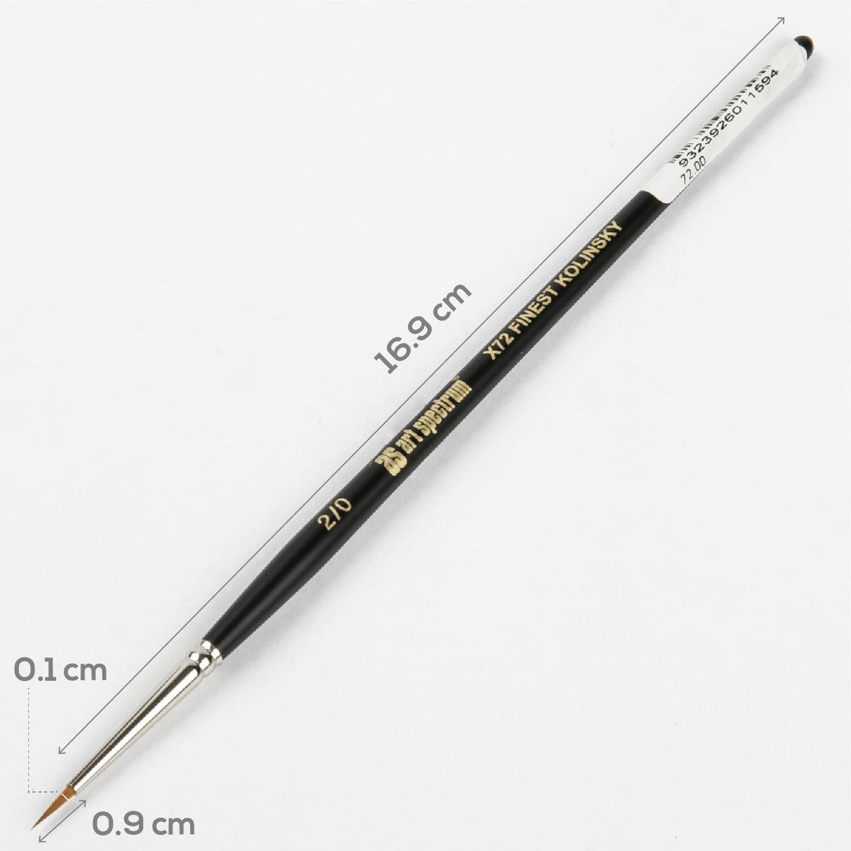 White Smoke Art Spectrum Brush Series 72 Kolinsky Sable Size - 00 Paint Brushes