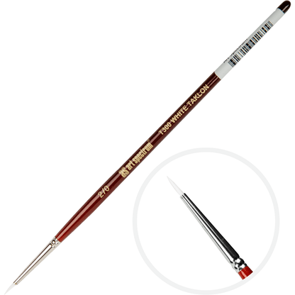 Light Gray Art Spectrum Brush Series T300 White Taklon - Round Size - 00 Paint Brushes
