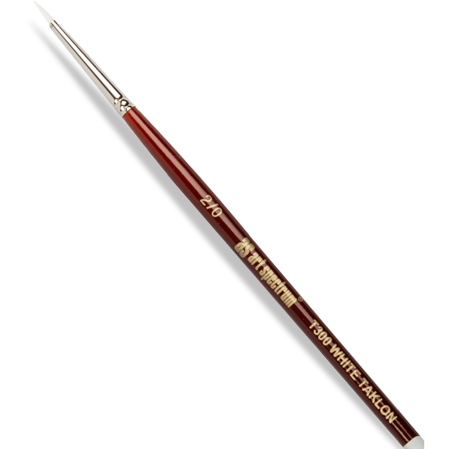 Saddle Brown Art Spectrum Brush Series T300 White Taklon - Round Size - 00 Paint Brushes