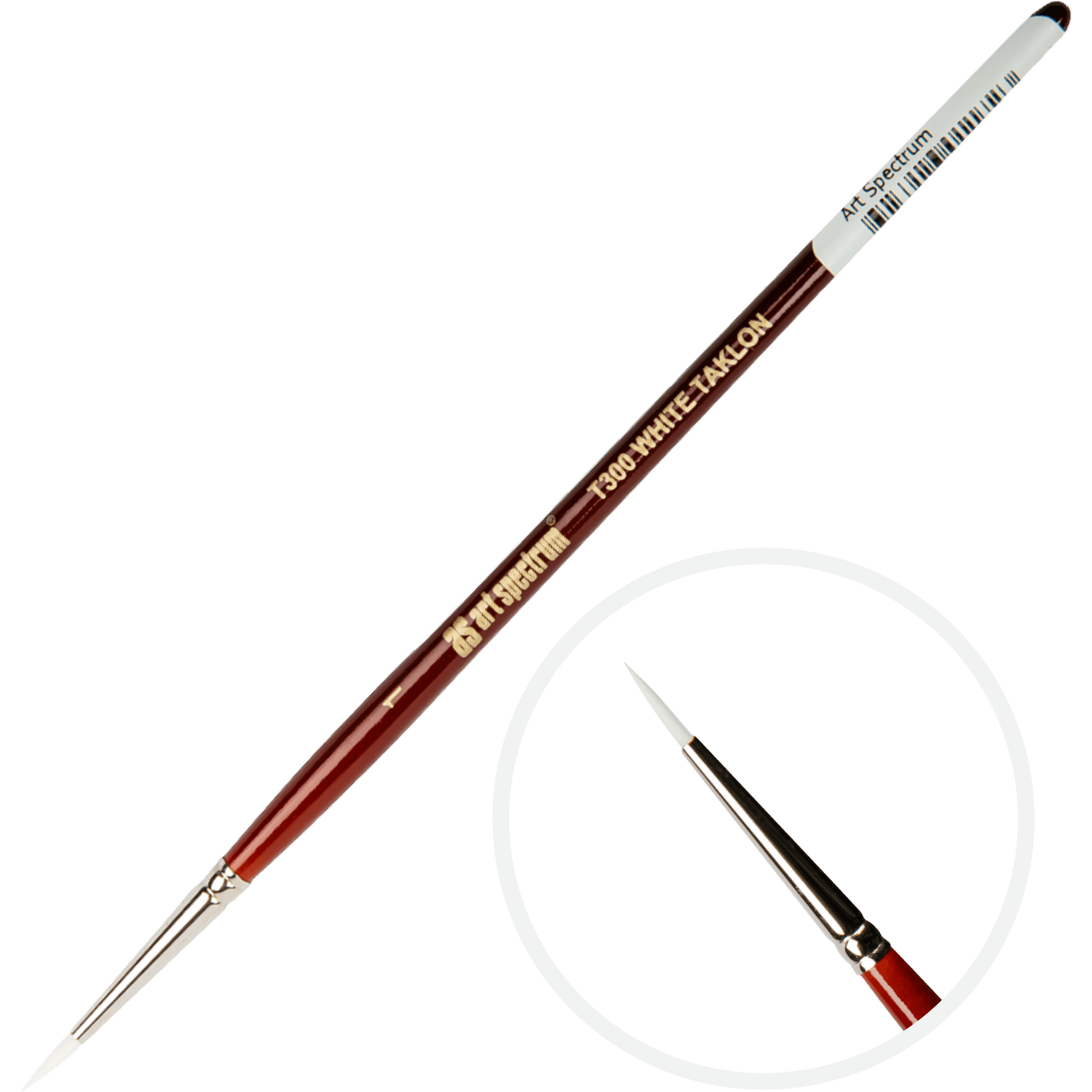 Light Gray Art Spectrum Brush Series T300 White Taklon - Round Size - 1 Paint Brushes