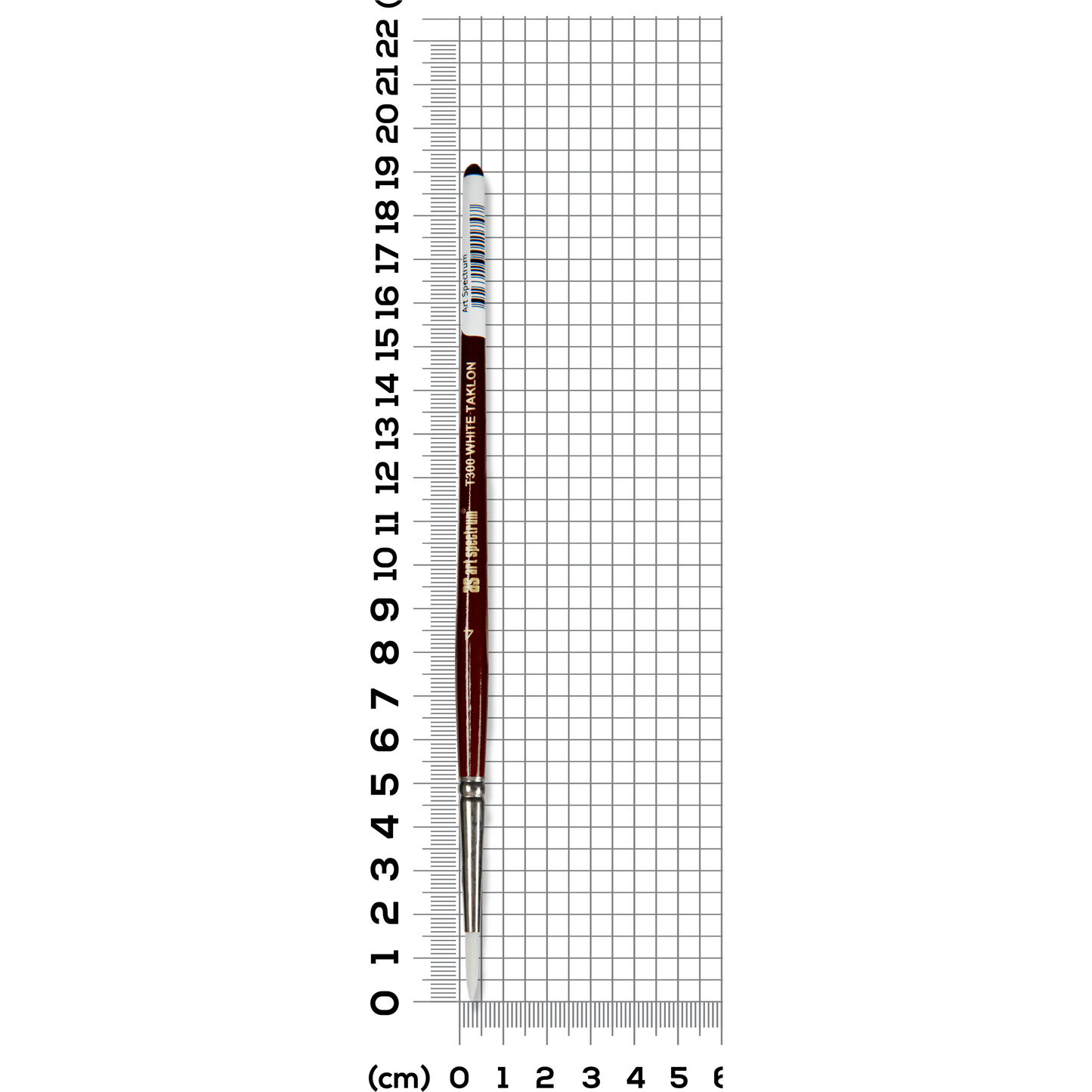 Light Slate Gray Art Spectrum Brush Series T300 White Taklon - Round Size - 4 Paint Brushes