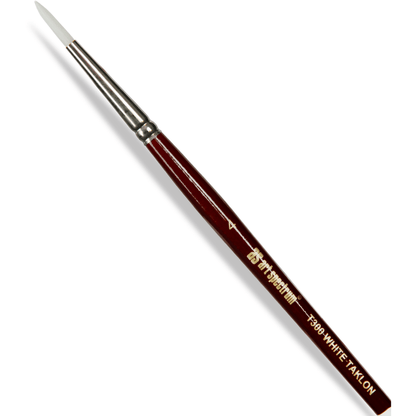 Gray Art Spectrum Brush Series T300 White Taklon - Round Size - 4 Paint Brushes