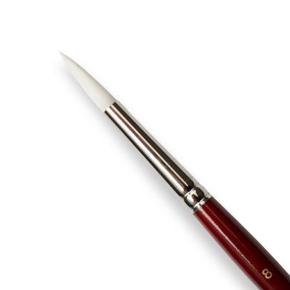 Light Gray Art Spectrum Brush Series T300 White Taklon - Round Size - 8 Paint Brushes