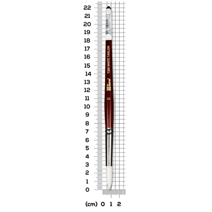 Light Slate Gray Art Spectrum Brush Series T300 White Taklon - Round Size - 10 Paint Brushes