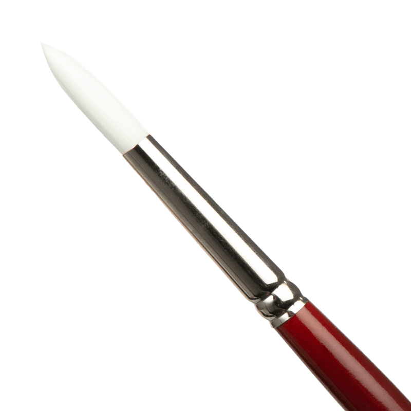 Dark Olive Green Art Spectrum Brush Series T300 White Taklon - Round Size - 10 Paint Brushes