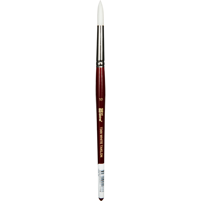Light Gray Art Spectrum Brush Series T300 White Taklon - Round Size - 10 Paint Brushes