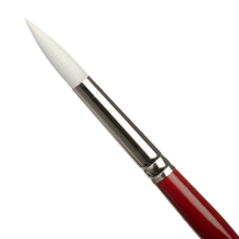 Saddle Brown Art Spectrum Brush Series T300 White Taklon - Round Size - 12 Paint Brushes