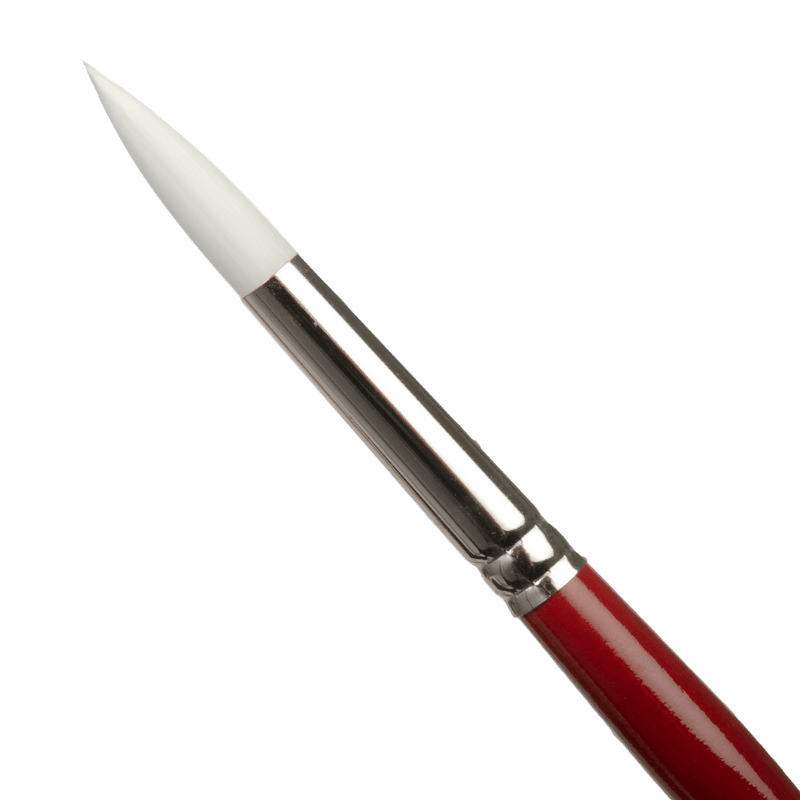 Saddle Brown Art Spectrum Brush Series T300 White Taklon - Round Size - 12 Paint Brushes