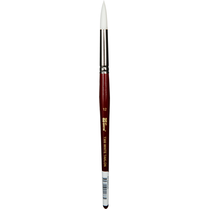 Light Gray Art Spectrum Brush Series T300 White Taklon - Round Size - 12 Paint Brushes