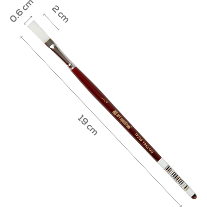 Saddle Brown Art Spectrum Brush Series Tf350 White Taklon - Flat Size - 1/4" Paint Brushes