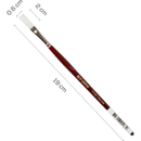 Saddle Brown Art Spectrum Brush Series Tf350 White Taklon - Flat Size - 1/4" Paint Brushes