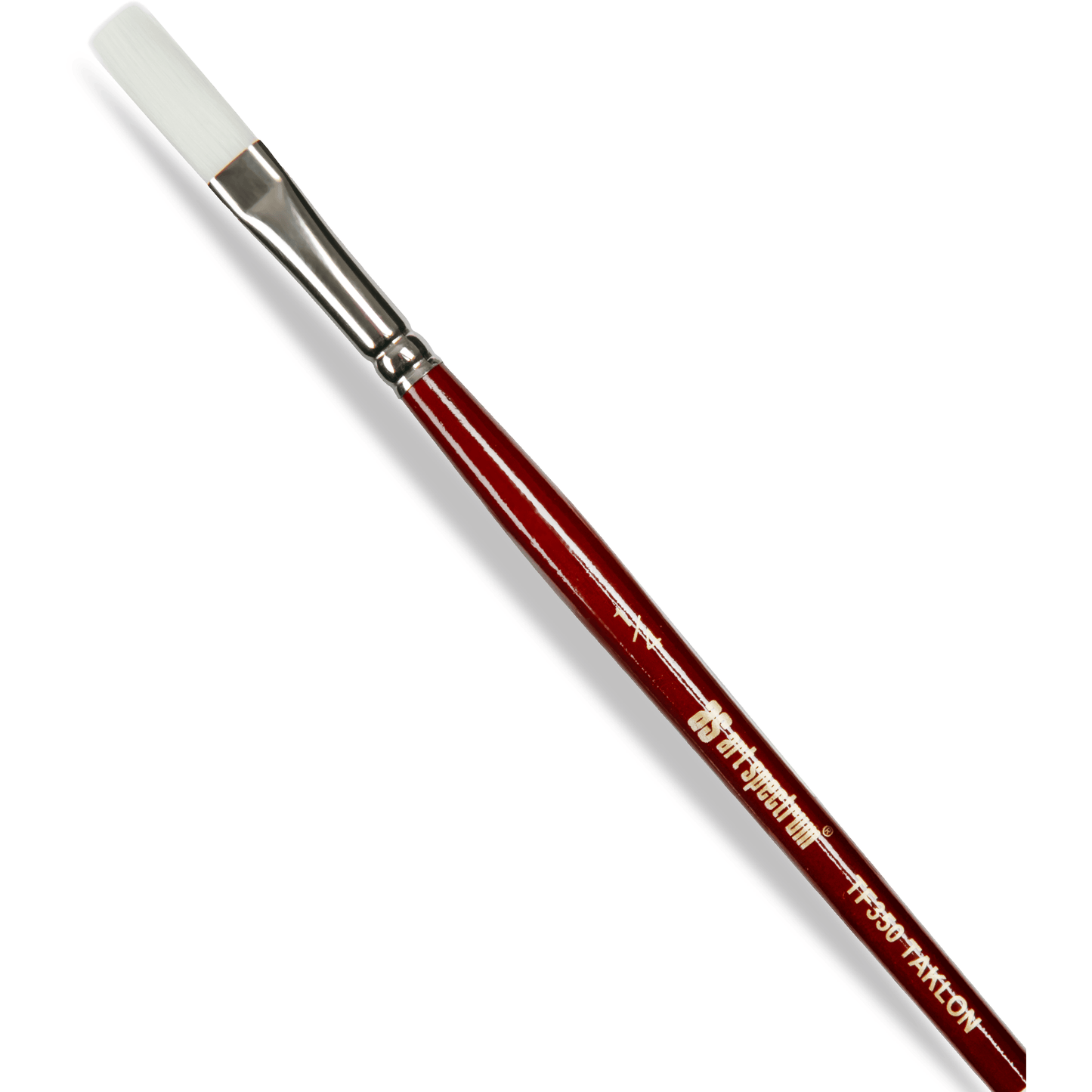Light Gray Art Spectrum Brush Series Tf350 White Taklon - Flat Size - 1/4" Paint Brushes