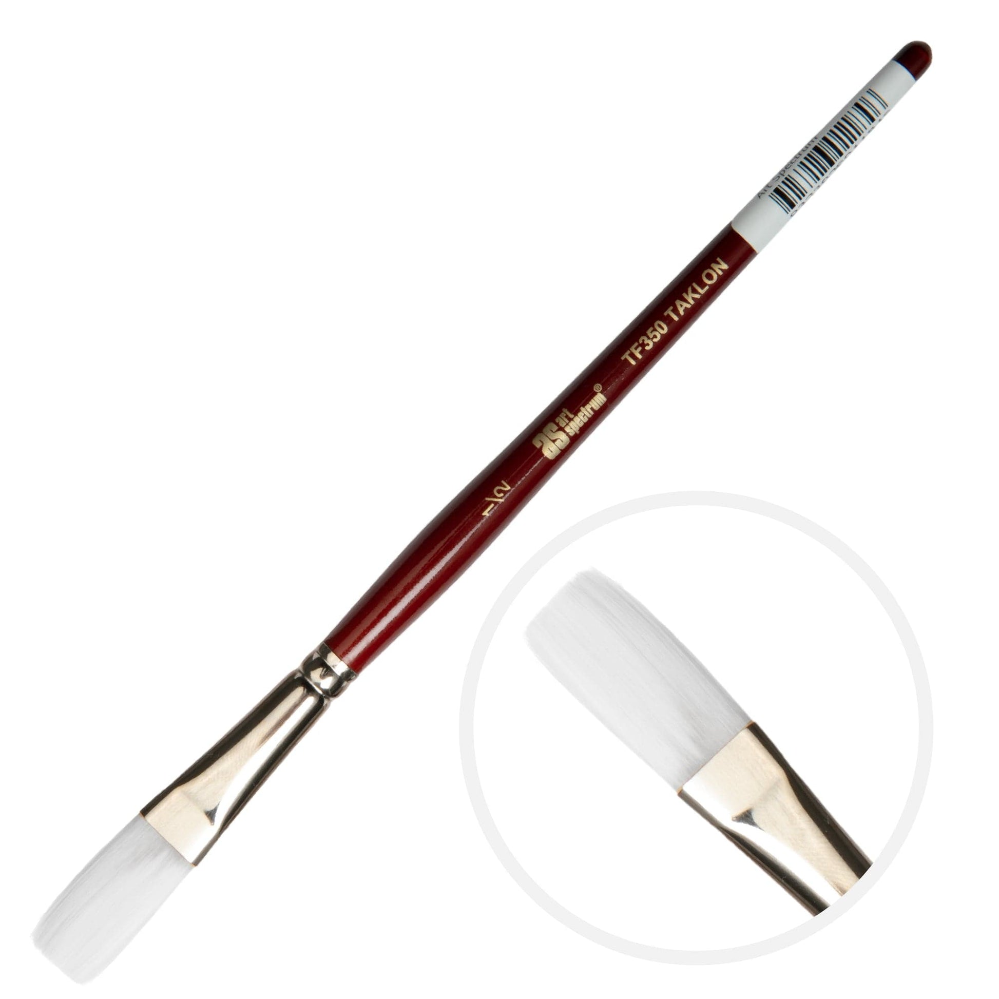 Dark Slate Gray Art Spectrum Brush Series Tf350 White Taklon - Flat Size - 1/2" Paint Brushes