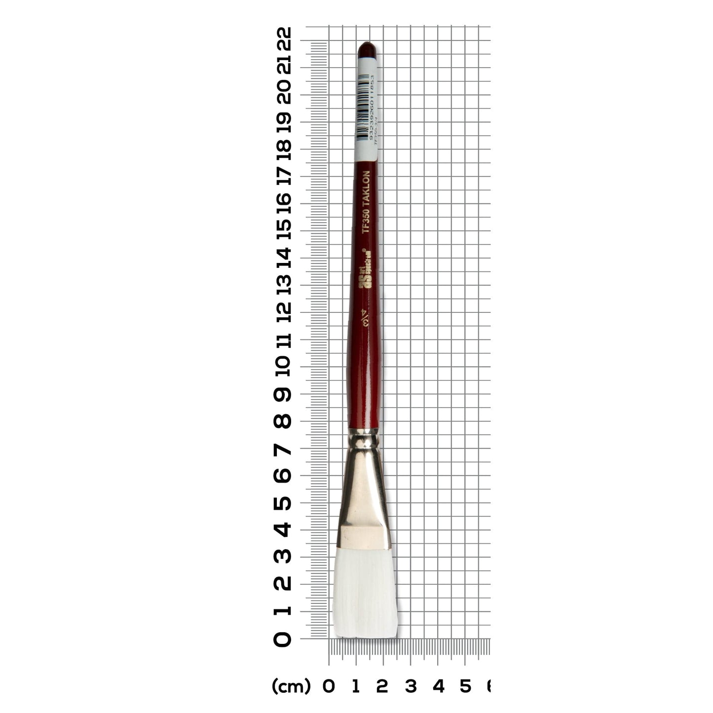 Dark Gray Art Spectrum Brush Series Tf350 White Taklon - Flat Size - 3/4" Paint Brushes
