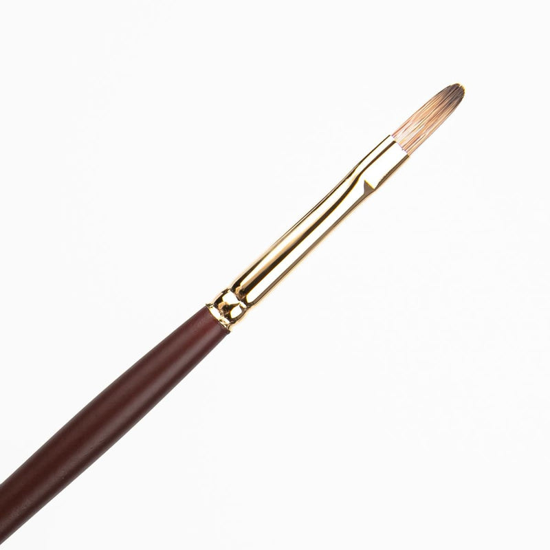 Dark Olive Green Art Spectrum Brush Imitation Mongoose - Filbert Size - 2 Paint Brushes