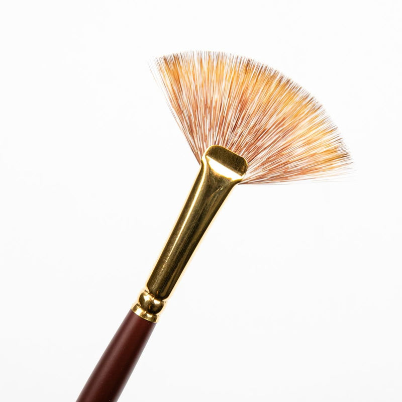 Saddle Brown Art Spectrum Brush Imitation Mongoose - Fan Size - 4 Paint Brushes