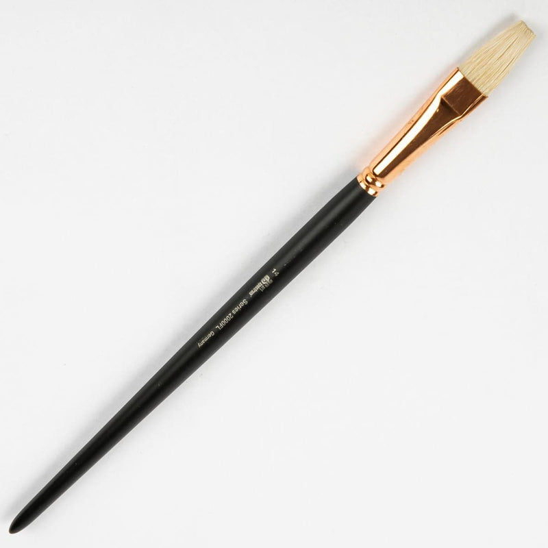 White Smoke Art Spectrum Brush Series 2000 Interlocked Chungking Bristle - Flat Size - 8 Paint Brushes