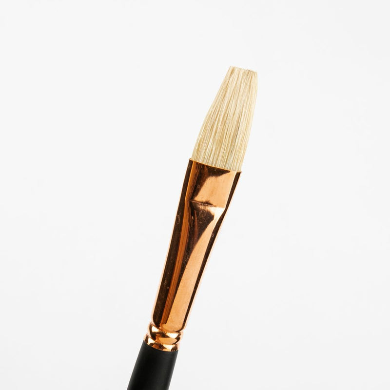 White Smoke Art Spectrum Brush Series 2000 Interlocked Chungking Bristle - Flat Size - 8 Paint Brushes