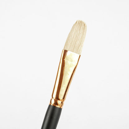 White Smoke Art Spectrum Brush Series 2000 Interlocked Chungking Bristle - Filbert Size - 12 Paint Brushes