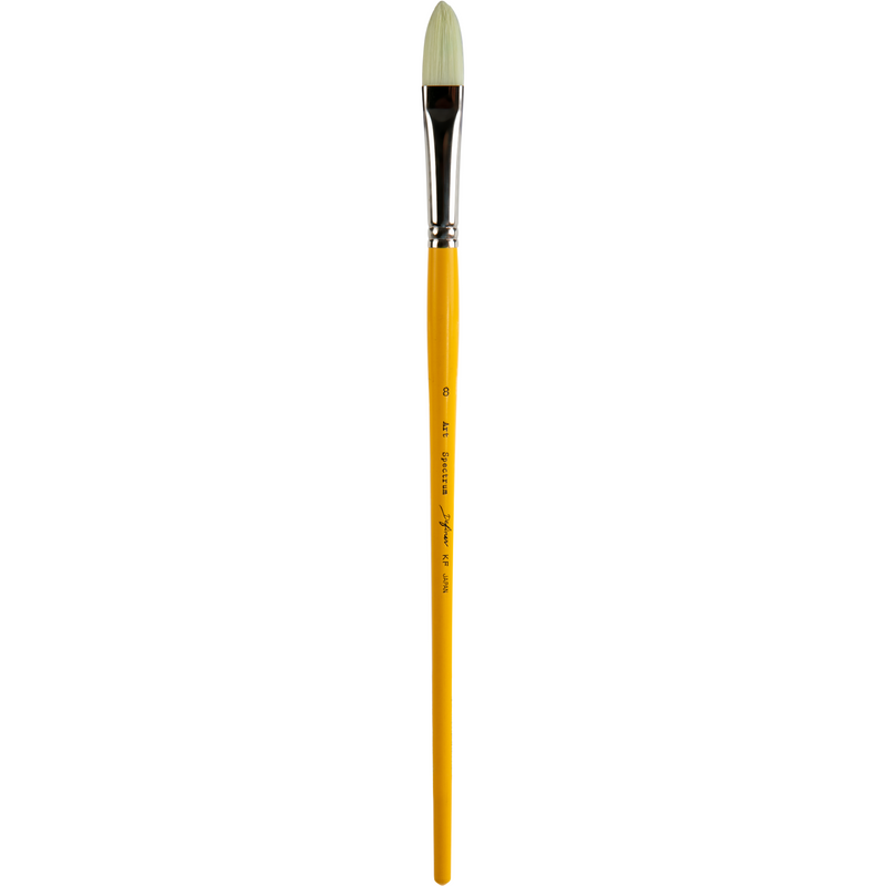 Goldenrod Art Spectrum Brush Definer Synthetic Filament - Filbert Size - 8 Paint Brushes