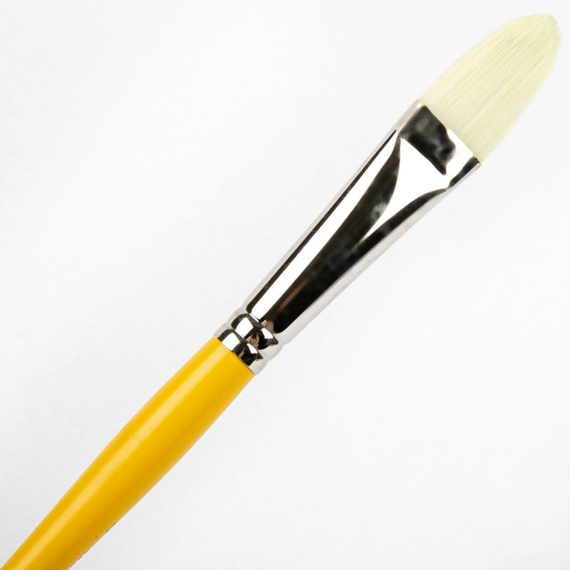 White Smoke Art Spectrum Brush Definer Synthetic Filament - Filbert Size - 12 Paint Brushes