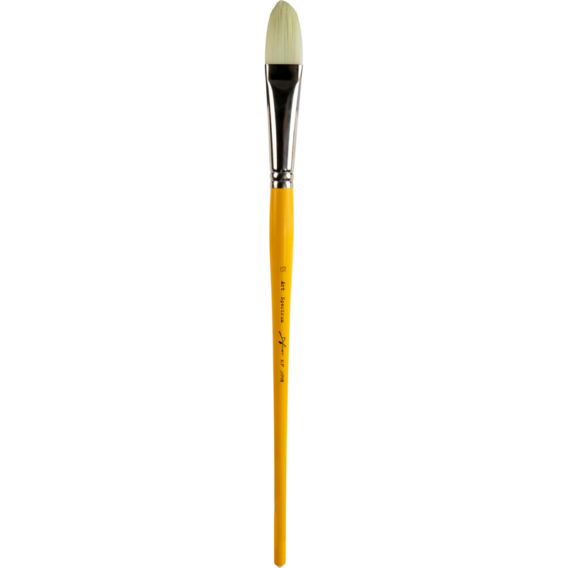 Goldenrod Art Spectrum Brush Definer Synthetic Filament - Filbert Size - 12 Paint Brushes