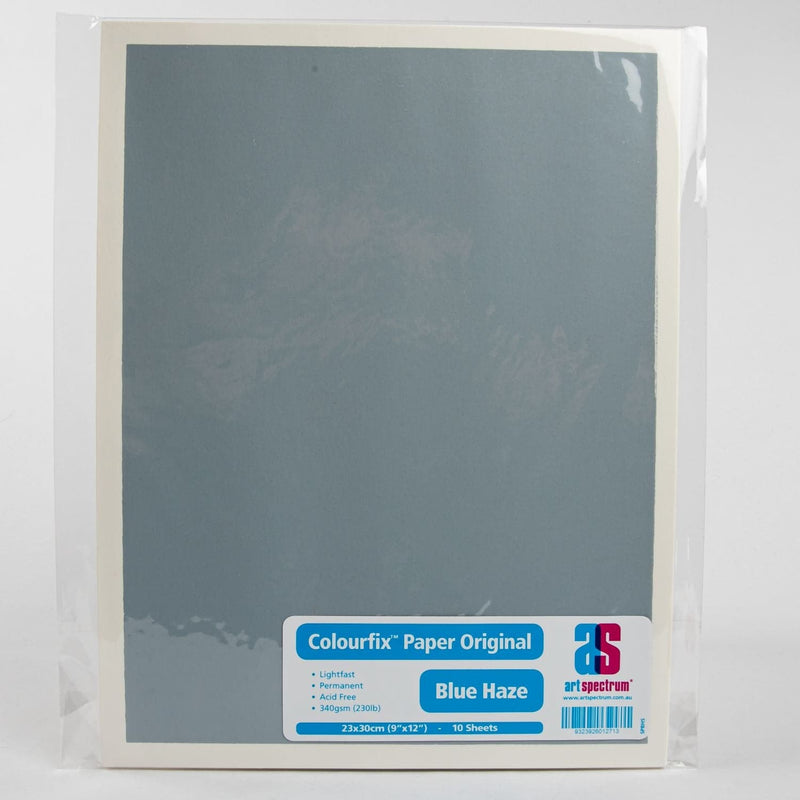 Slate Gray Art Spectrum  Colourfix  Original (Medium) 23X30cm 340GSM Blue Haze (Pkt 10 Sheets) Pads