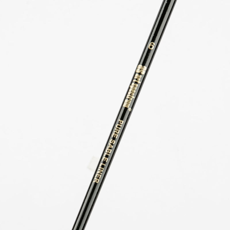 White Smoke Art Spectrum Brush Pure Sable - Long Handle - Liner Rigger Size - 6 Paint Brushes