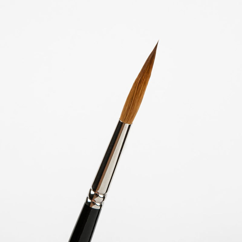 White Smoke Art Spectrum Brush Pure Sable - Long Handle - Liner Rigger Size - 14 Paint Brushes
