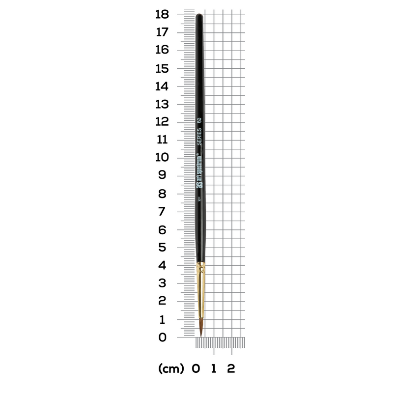 Slate Gray Art Spectrum Brush Series 60 Red Sable  - Round Size - 1 Paint Brushes