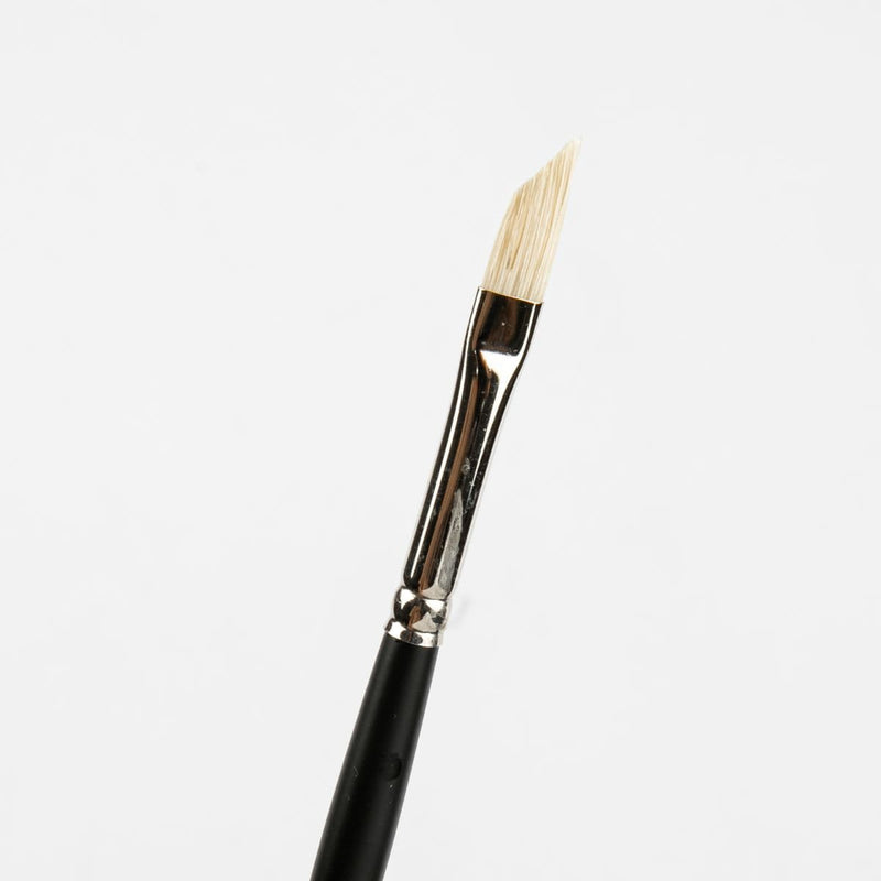 White Smoke Art Spectrum Brush Series 1100 Interlocked Hog Bristle - Angle Chisel Size - 2 Paint Brushes