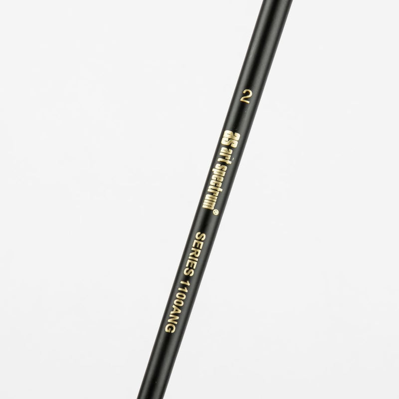 White Smoke Art Spectrum Brush Series 1100 Interlocked Hog Bristle - Angle Chisel Size - 2 Paint Brushes