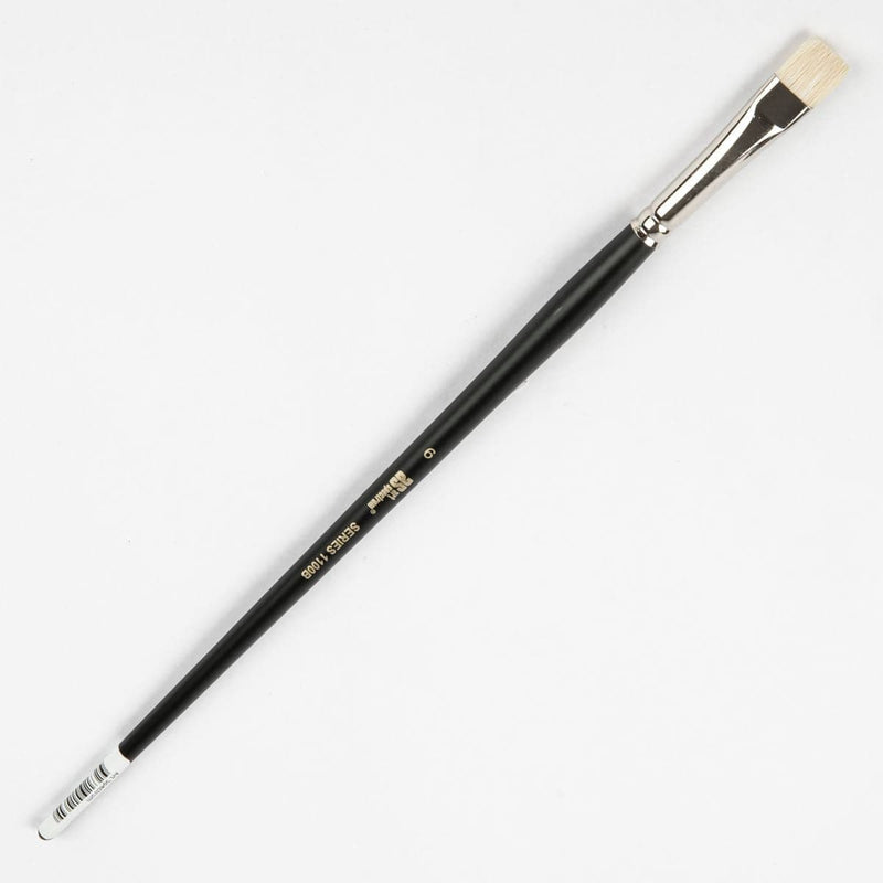 White Smoke Art Spectrum Brush Series 1100 Interlocked Hog Bright - Short Bright Size - 6 Paint Brushes